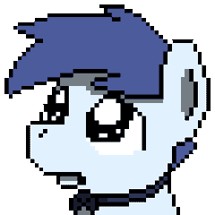 Size: 250x250 | Tagged: safe, artist:sugar morning, derpibooru import, oc, oc:beefy, unofficial characters only, animated, bowtie, collar, colt, cute, eye shimmer, gif, image, looped, male, pixel art, puppy dog eyes, sad, simple background, solo, transparent background
