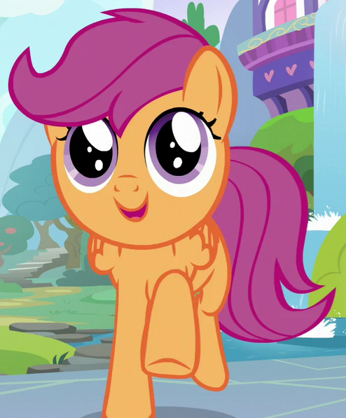 Size: 494x596 | Tagged: cropped, derpibooru import, marks for effort, safe, scootaloo, screencap, solo