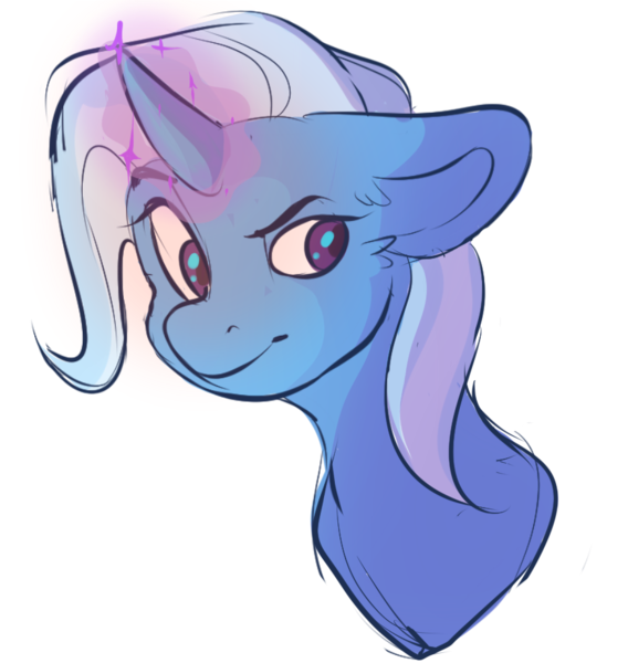 Size: 874x924 | Tagged: safe, artist:lesplobae, derpibooru import, trixie, pony, unicorn, female, magic, mare, simple background, solo, transparent background