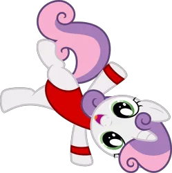 Size: 8787x8839 | Tagged: safe, artist:deyrasd, derpibooru import, sweetie belle, pony, absurd resolution, clothes, leotard, simple background, solo, transparent background, vector, workout outfit