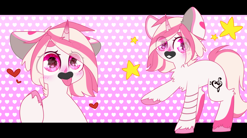 Size: 3840x2160 | Tagged: safe, artist:etoz, derpibooru import, oc, earth pony, pony, cute, heart, stars, wallpaper, ych result