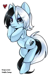 Size: 700x1102 | Tagged: safe, artist:rumay-chian, derpibooru import, oc, oc:silver duality, pony, unicorn, adorasexy, cute, female, heart, mare, sexy, simple background, transparent background