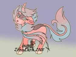 Size: 614x461 | Tagged: safe, artist:zobaloba, derpibooru import, oc, kirin, adoptable, adoption, advertisement, auction, design, fantasy, image, jpeg, mane, solo