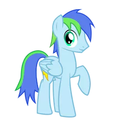 Size: 1625x1625 | Tagged: safe, artist:earth_pony_colds, derpibooru import, oc, oc:morning blast, unofficial characters only, pegasus, pony, blue pony, original art, simple background, solo, transparent background