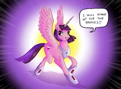 Size: 976x717 | Tagged: alcohol, alicorn, alicorn oc, contrapoints, derpibooru import, dialogue, female, genderqueer, horn, mare, oc, safe, solo, transgender, trans girl, unofficial characters only, wine, wings, youtube