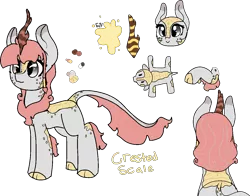 Size: 1213x953 | Tagged: artist:nootaz, derpibooru import, kirin, kirin oc, oc, reference sheet, safe, simple background, sounds of silence, transparent background, unofficial characters only