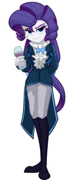 Size: 1225x3121 | Tagged: safe, artist:geraritydevillefort, derpibooru import, rarity, the count of monte rainbow, equestria girls, beauty mark, beverage, clothes, crossover, glass, looking at you, musical, rarifort, simple background, solo, the count of monte cristo, transparent background, villefort