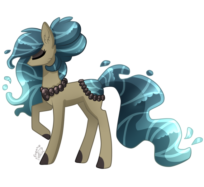 Size: 1481x1357 | Tagged: artist:sugaryicecreammlp, derpibooru import, oc, oc:laurel flow, original species, pond pony, safe, simple background, solo, t, transparent background