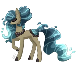 Size: 1481x1357 | Tagged: artist:sugaryicecreammlp, derpibooru import, oc, oc:laurel flow, original species, pond pony, safe, simple background, solo, t, transparent background