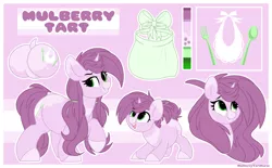 Size: 1280x793 | Tagged: artist:mulberrytarthorse, butt, chubby, derpibooru import, female, filly, mare, oc, oc:mulberry tart, plot, reference sheet, safe, solo, unofficial characters only