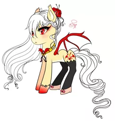 Size: 2481x2603 | Tagged: safe, artist:hanaty, derpibooru import, oc, oc:jhenifer peassionsivy, bat pony, vampire, vampony, bat pony oc, bat wings, female, solo, wings