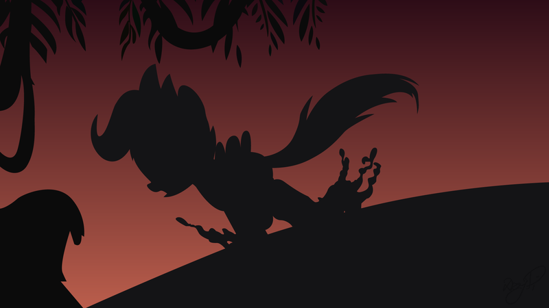 Size: 1920x1080 | Tagged: artist:dzejpi, derpibooru import, fear, safe, scootaloo, silhouette, sleepless in ponyville, solo, splash, vector