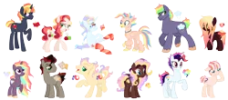 Size: 5040x2224 | Tagged: safe, artist:gr0ttie, derpibooru import, oc, oc:adventurious, oc:big buck, oc:bubble wand, oc:cherry sorbet, oc:chili chocolate, oc:plot hole, oc:priceless, oc:spring loving, oc:sunrise spectrum, oc:swishing sap, oc:twister, oc:vampiric messanger, unofficial characters only, classical hippogriff, earth pony, hippogriff, hybrid, pegasus, pony, unicorn, adoptable, base used, clothes, colored wings, colored wingtips, crack ship offspring, female, interspecies offspring, magical lesbian spawn, male, mare, multicolored hair, offspring, parent:applejack, parent:big macintosh, parent:cherry jubilee, parent:doctor caballeron, parent:fancypants, parent:fluttershy, parent:king sombra, parent:pinkie pie, parent:princess celestia, parent:princess skystar, parent:rainbow dash, parent:rarity, parent:saffron masala, parent:sunset shimmer, parent:tempest shadow, parent:twilight sparkle, parents:applleron, parents:cherryjack, parents:rainbowmac, parents:rarijack, parents:raripants, parents:saffronpie, parents:skypie, parents:sombrashy, parents:sunsetsparkle, parents:tempestdash, parents:twilestia, parents:twishy, rainbow hair, raised hoof, simple background, socks, stallion, striped socks, transparent background, unshorn fetlocks, wings