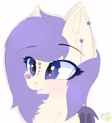 Size: 1200x1318 | Tagged: safe, artist:wulfieshydev, derpibooru import, oc, bat pony, bat pony oc, bat wings, chest fluff, commission, cute, icon, simple background, white background, wings