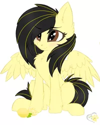 Size: 1200x1508 | Tagged: safe, artist:mlp_wulfieshy, artist:wulfieshydev, derpibooru import, oc, unofficial characters only, pegasus, pony, chest fluff, commission, cute, femboy, hooves, male, simple background, solo, white background