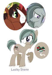 Size: 459x655 | Tagged: safe, artist:superrosey16, derpibooru import, marble pie, trouble shoes, oc, oc:lucky stone, earth pony, pony, female, male, marbleshoes, mare, offspring, parent:marble pie, parent:troubleshoes clyde, parents:marbleshoes, shipping, simple background, straight, transparent background