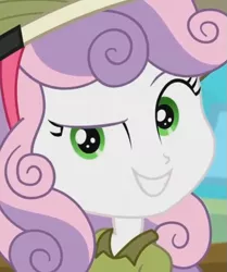 Size: 623x747 | Tagged: safe, derpibooru import, screencap, sweetie belle, eqg summertime shorts, equestria girls, the canterlot movie club, cropped, solo