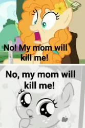 Size: 979x1472 | Tagged: applejack, baby, babyjack, derpibooru import, edit, edited screencap, foal, implied abortion, pear butter, pregnancy test, screencap, semi-grimdark, the one where pinkie pie knows, the perfect pear, younger