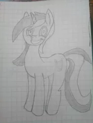 Size: 1944x2592 | Tagged: artist:balticpagan, derpibooru import, graph paper, lyra heartstrings, safe, solo, traditional art