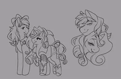 Size: 1000x656 | Tagged: artist:thoughtsofspace, braeburn, derpibooru import, female, male, rariburn, rarity, safe, shipping, sketch, straight