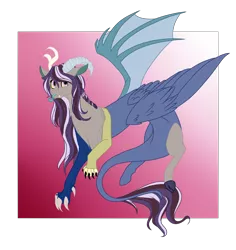 Size: 1906x2019 | Tagged: artist:absolutecactus, derpibooru import, hybrid, interspecies offspring, nextgen:entroverse, next generation, oc, oc:deteriora entropic sparkle, oc:entropy, offspring, parent:discord, parents:discolight, parent:twilight sparkle, redesign, reference sheet, safe, simple background, solo, transparent background, unofficial characters only