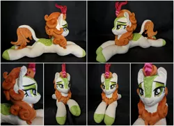 Size: 2000x1450 | Tagged: artist:burgunzik, autumn blaze, derpibooru import, female, irl, kirin, photo, plushie, prone, safe, solo, sounds of silence, spoiler:s08