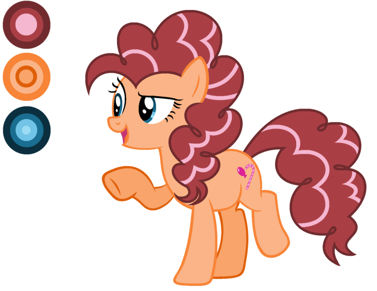 Size: 1998x1544 | Tagged: safe, artist:diamond-chiva, derpibooru import, oc, oc:party canes, earth pony, pony, female, mare, offspring, parent:cheese sandwich, parent:pinkie pie, parents:cheesepie, reference sheet, simple background, solo, transparent background