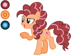 Size: 1998x1544 | Tagged: safe, artist:diamond-chiva, derpibooru import, oc, oc:party canes, earth pony, pony, female, mare, offspring, parent:cheese sandwich, parent:pinkie pie, parents:cheesepie, reference sheet, simple background, solo, transparent background