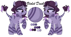 Size: 737x383 | Tagged: artist:mlpcrystalharmony, artist:selenaede, base used, derpibooru import, female, lipstick, oc, oc:violet dusk, reference sheet, safe, simple background, solo, transparent background, unofficial characters only, zebra, zebra oc