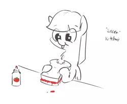 Size: 1122x921 | Tagged: safe, artist:yipsy, derpibooru import, oc, unofficial characters only, pegasus, pony, food, ketchup, sandwich, sauce, sketch, solo