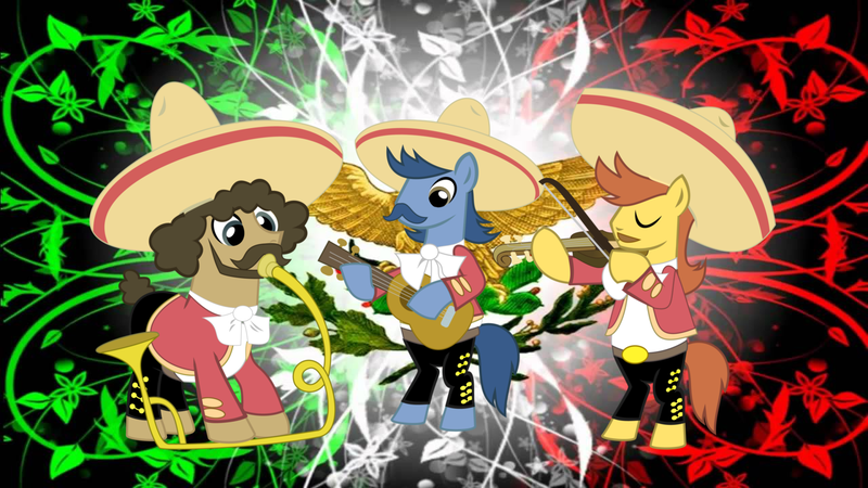 Size: 1280x720 | Tagged: artist:3d4d, derpibooru import, luis, mariachi, mexico, miguel, safe, sancho, wallpaper