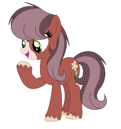 Size: 402x428 | Tagged: safe, artist:puderniczka12, derpibooru import, oc, oc:flower, earth pony, pony, base used, female, mare, offspring, parent:cheerilee, parent:troubleshoes clyde, simple background, solo, transparent background, unshorn fetlocks