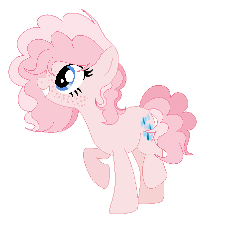Size: 452x468 | Tagged: safe, artist:puderniczka12, derpibooru import, oc, oc:snow candy, earth pony, pony, base used, female, freckles, mare, offspring, parent:double diamond, parent:pinkie pie, simple background, solo, transparent background