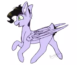 Size: 1800x1525 | Tagged: safe, artist:pinkdolphin147, derpibooru import, oc, oc:bowie bright, pegasus, pony, male, simple background, solo, stallion, white background