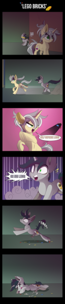 Size: 1500x6926 | Tagged: explicit, artist:hagallaz, derpibooru import, oc, oc:hatter, oc:mercury shine, pony, unicorn, accident, attempted rape, blushing, comic, corpse, cum, cumming, dead, death, deathgasm, female, grimderp, lego, lego deathgasm porn, male, mare, nudity, penis, snuff, speech bubble, stallion, tongue out, wat, weird fetish, x eyes