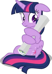 Size: 1200x1706 | Tagged: alicorn, artist:jp, awkward, cute, derpibooru import, floppy ears, poster, safe, simple background, sitting, solo, svg, .svg available, the washouts (episode), transparent background, twiabetes, twilight sparkle, twilight sparkle (alicorn), vector