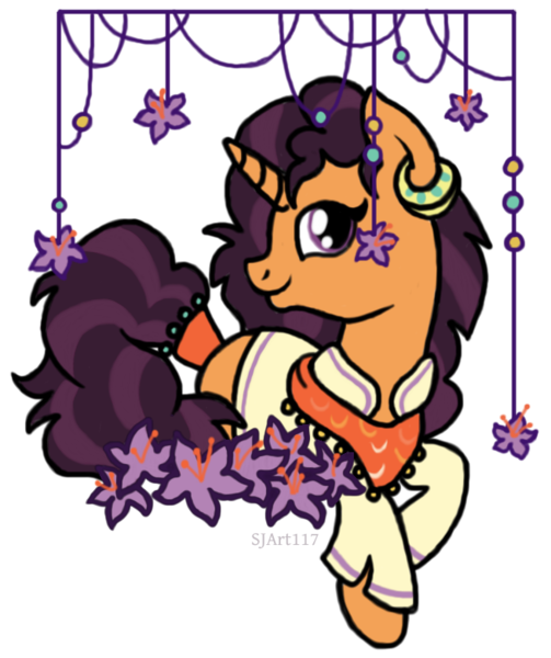 Size: 654x780 | Tagged: safe, artist:sjart117, derpibooru import, saffron masala, pony, spice up your life, simple background, solo, transparent background