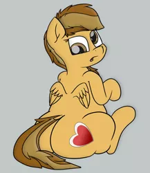 Size: 2600x3000 | Tagged: suggestive, artist:mewliciousness, derpibooru import, oc, oc:joycie, pegasus, pony, adorasexy, butt, chubby, cute, derp, fat, female, food, mare, plot, sexy, solo