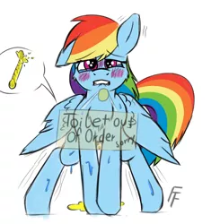 Size: 1600x1700 | Tagged: suggestive, artist:frecklesfanatic, derpibooru import, rainbow dash, pegasus, pony, accident, bathroom denial, bladder gauge, blushing, desperation, dripping, fetish, full bladder, leaking, lip bite, need to pee, omorashi, pictogram, pissing, potty dance, potty emergency, potty failure, potty time, puddle, shaking, sign, spread legs, spreading, sweat, teary eyes, trembling, trotting, trotting in place, urine, watersports, wetting