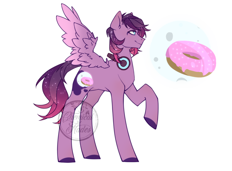 Size: 1270x935 | Tagged: safe, artist:chemicalhades, derpibooru import, oc, unofficial characters only, pegasus, pony, headphones, magical lesbian spawn, male, offspring, parent:pinkie pie, parent:princess luna, parents:lunapie, simple background, solo, transparent background, watermark