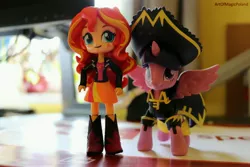 Size: 6000x4000 | Tagged: safe, artist:artofmagicpoland, derpibooru import, sunset shimmer, twilight sparkle, twilight sparkle (alicorn), alicorn, equestria girls, my little pony: the movie, doll, equestria girls minis, pirate twilight, toy