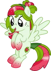 Size: 5000x6971 | Tagged: safe, artist:pilot231, derpibooru import, oc, oc:watermelana, unofficial characters only, pegasus, pony, absurd resolution, flying, freckles, gradient hooves, simple background, solo, spread wings, transparent background, vector, wings