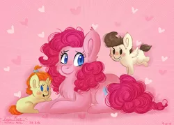 Size: 4900x3500 | Tagged: safe, artist:compassrose0425, derpibooru import, pinkie pie, pound cake, pumpkin cake, earth pony, pegasus, pony, unicorn, baby, baby pony, brother and sister, cake twins, chest fluff, colt, cute, dawwww, diapinkes, ear fluff, female, filly, flying, male, mare, poundabetes, prone, pumpkinbetes, siblings, smiling, twins, weapons-grade cute