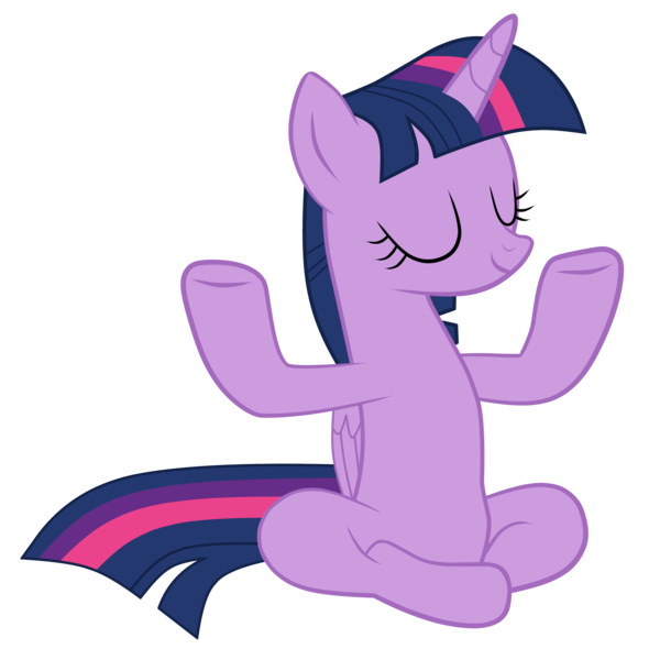 Size: 3357x3416 | Tagged: safe, artist:razoredge2312, derpibooru import, twilight sparkle, twilight sparkle (alicorn), alicorn, pony, a rockhoof and a hard place, eyes closed, high res, lotus position, meditating, simple background, sitting, solo, transparent background, vector