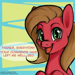 Size: 500x500 | Tagged: safe, artist:clorin spats, derpibooru import, oc, oc:pun, earth pony, pony, ask pun, ask, female, mare, pun, solo