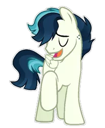 Size: 463x563 | Tagged: safe, artist:spectrumnightyt, derpibooru import, oc, oc:crescendo, pegasus, pony, base used, magical lesbian spawn, male, offspring, parent:coloratura, parent:songbird serenade, parents:colorenade, simple background, solo, stallion, transparent background