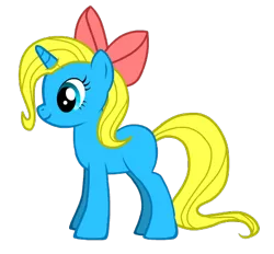 Size: 471x437 | Tagged: safe, derpibooru import, oc, oc:coconut glitter, unofficial characters only, pony, unicorn, pony creator, bow, hair bow, simple background, solo, transparent background