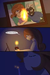 Size: 1280x1920 | Tagged: safe, artist:jase1505, deleted from derpibooru, derpibooru import, burnt oak, cinnamon chai, sunset shimmer, human, series:sunlight horizons, equestria girls, birthday cake, cake, candle, comic, crying, cupcake, equestria girls-ified, eyes closed, family photo, female, food, happy, male, mare, picture, sad, tears of joy, tears of sadness