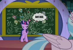 Size: 786x540 | Tagged: alicorn, dat butt, derpibooru import, dialogue, edit, edited screencap, eyes on the prize, female, females only, mare, meme, perfection, screencap, silverstream, suggestive, twilight is a foal fiddler, twilight sparkle, twilight sparkle (alicorn), vulgar, what lies beneath
