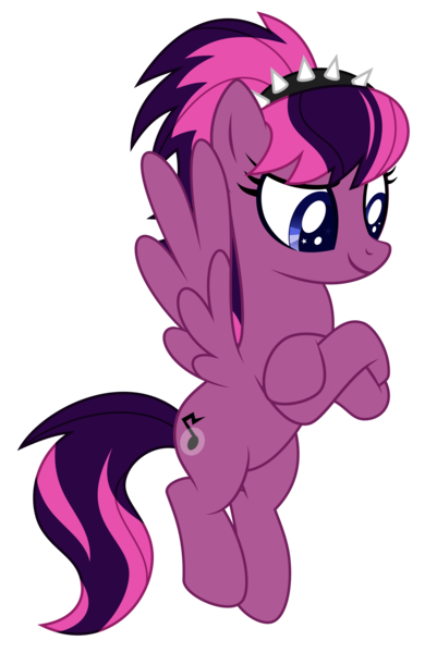 Size: 2000x2989 | Tagged: safe, artist:bubblestormx, derpibooru import, oc, oc:star dusk, pegasus, pony, female, high res, mare, simple background, solo, spiked headband, transparent background, vector